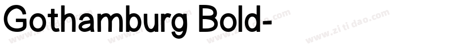 Gothamburg Bold字体转换